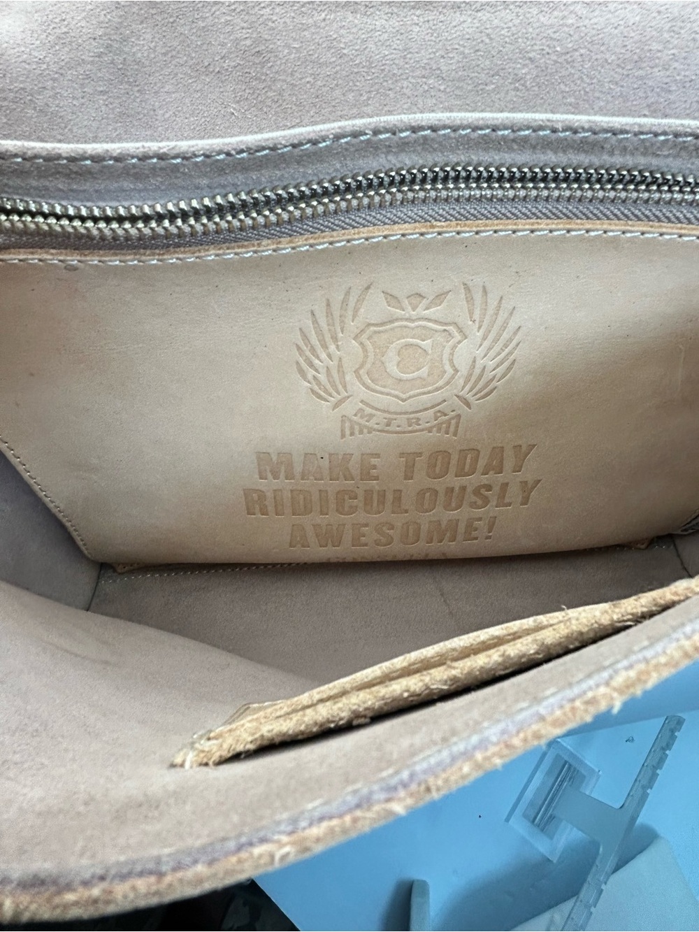 Consuela Around Town Iris Clutch 12" x 10" Leather with Kedzie Strap Please Read - Picture 7 of 14